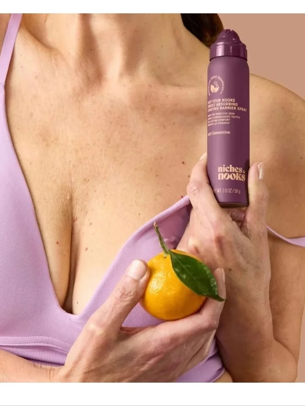 Niches & Nooks Soft Clementine Bundle Anti Chaffing Spray And Feminine Spray
